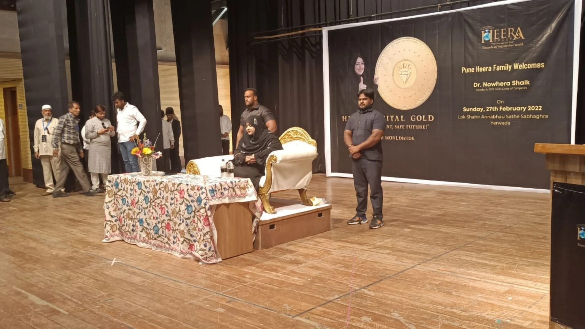 Nowhera Shaik organized a meeting with her Heera Group family